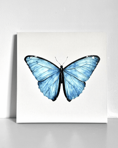Blue Butterfly Bedazzle Canvas Kit
