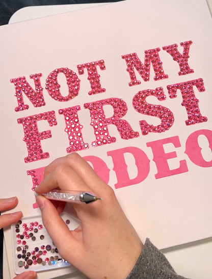 Not My First Rodeo Bedazzle Canvas Kit