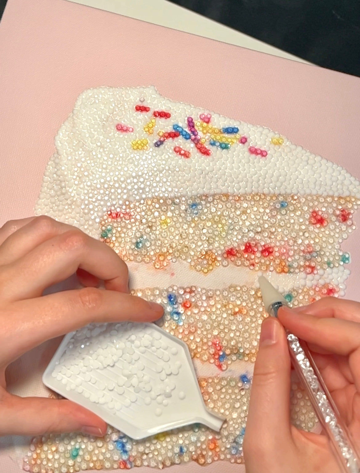 Funfetti Cake Bedazzle Canvas Kit