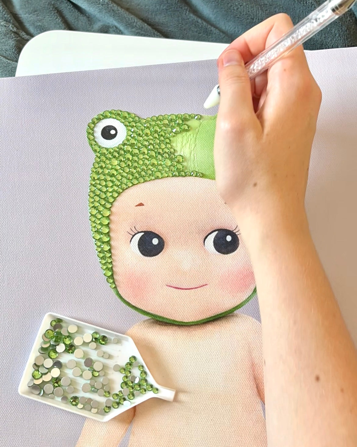 Frog Sonny Bedazzle Canvas Kit