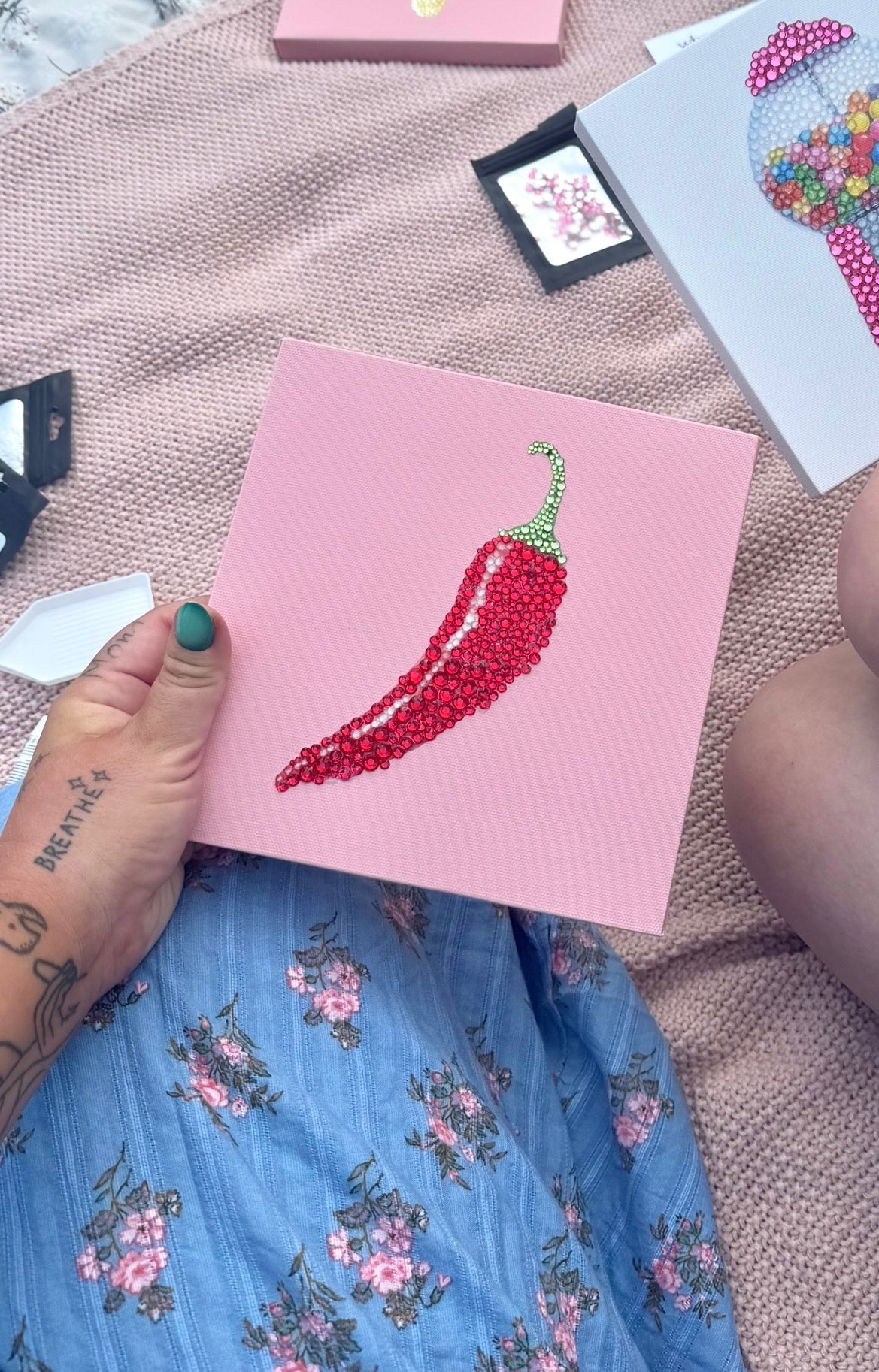 Chilli Pepper Bedazzle Canvas Kit