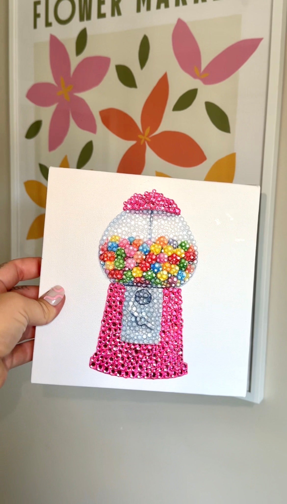 Gumball Machine Bedazzle Canvas Kit