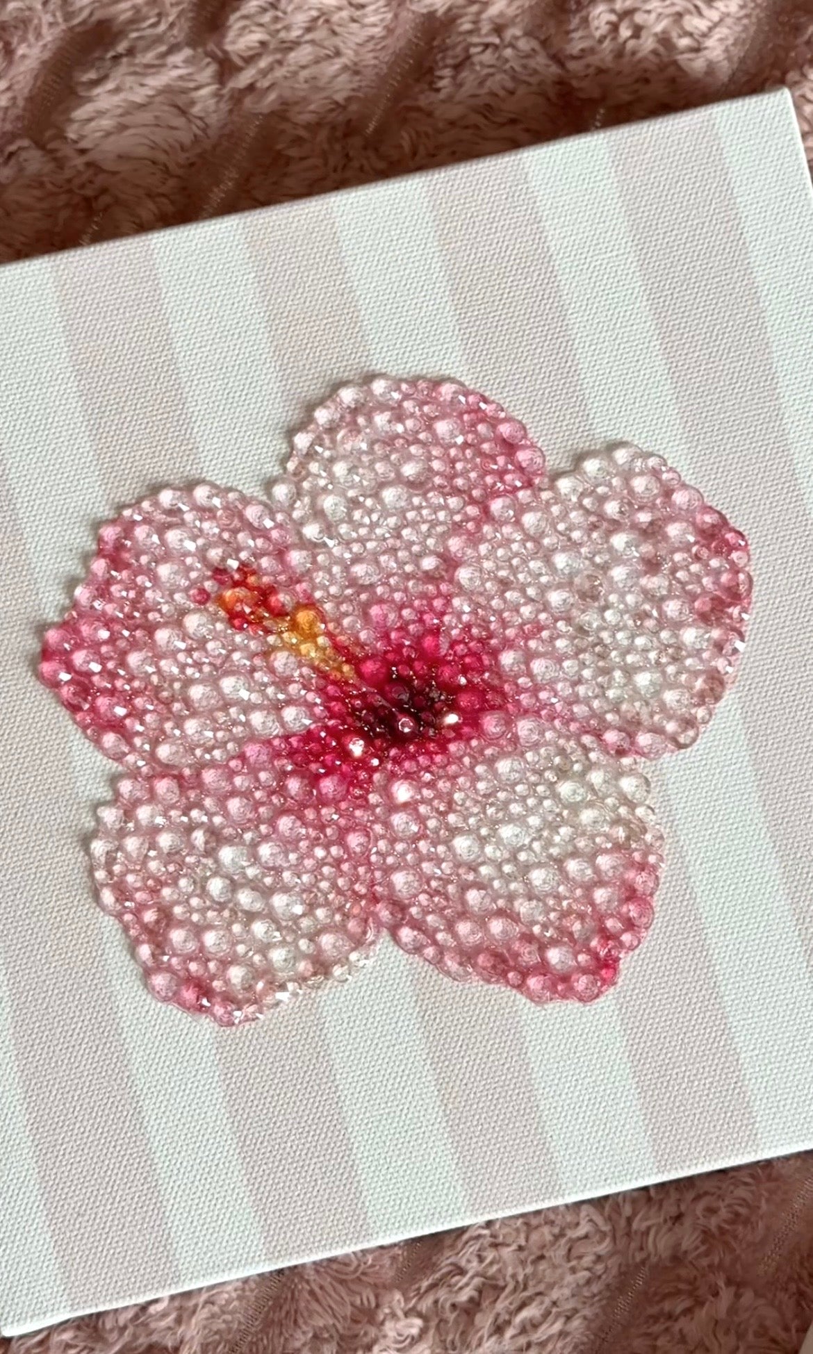 Hibiscus Bedazzle Canvas Kit