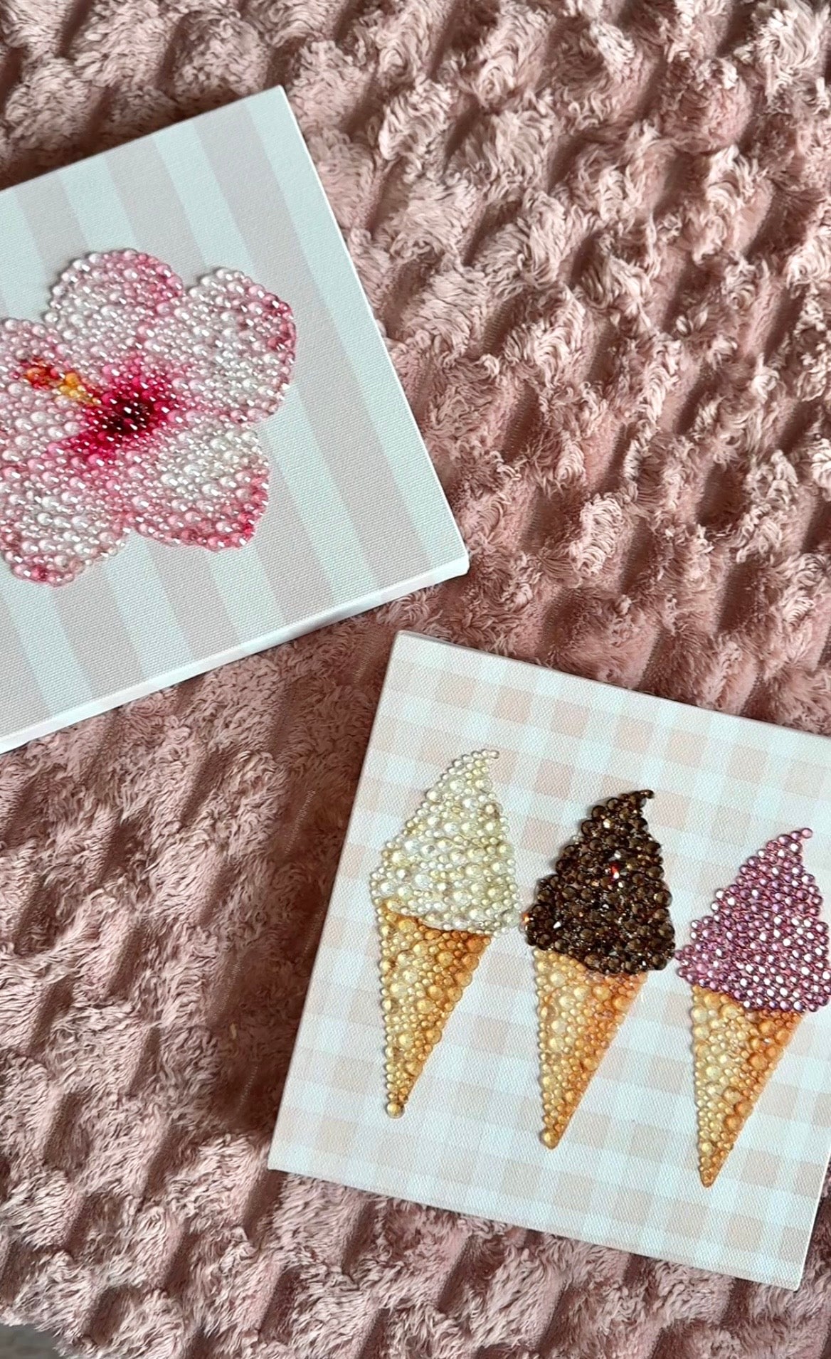 Ice Creams Bedazzle Canvas Kit