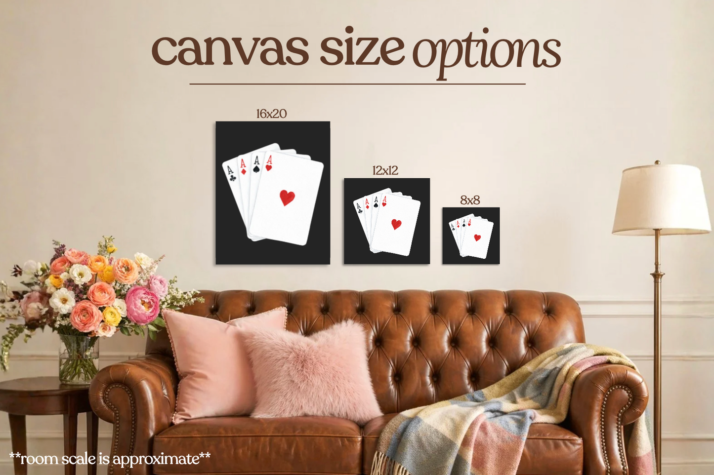 Cards Bedazzle Canvas Kit