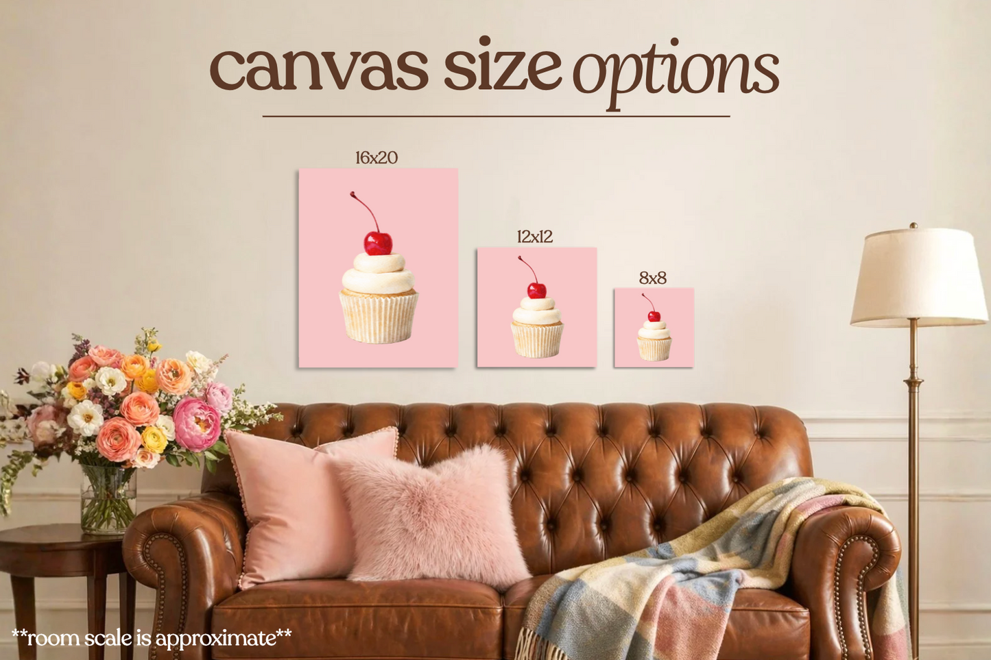 Cupcake Bedazzle Canvas Kit