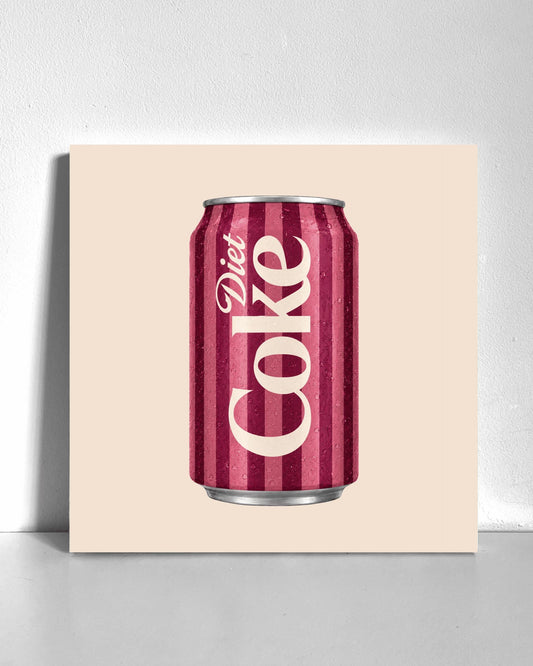 Vintage Striped Diet Cola Bedazzle Canvas Kit