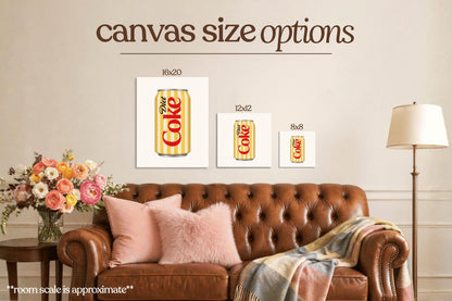 Yellow Diet Cola Bedazzle Canvas Kit