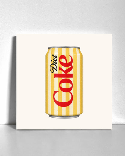 Yellow Diet Cola Bedazzle Canvas Kit