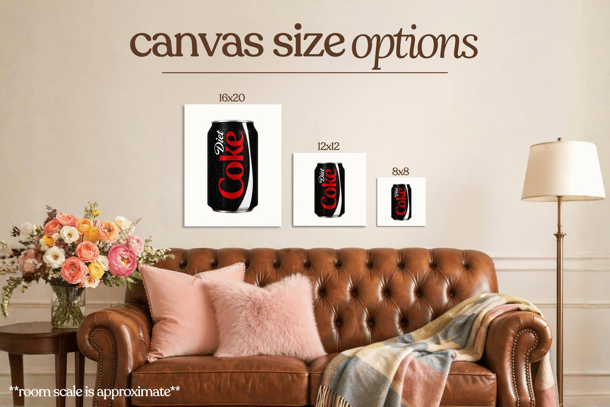 Black Diet Cola Bedazzle Canvas Kit