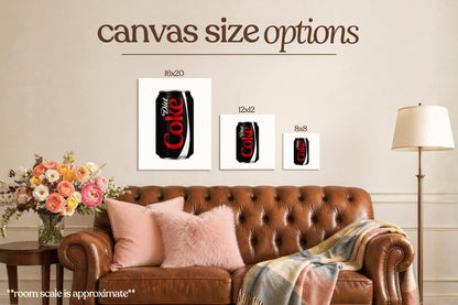 Black Diet Cola Bedazzle Canvas Kit