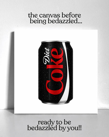 Black Diet Cola Bedazzle Canvas Kit