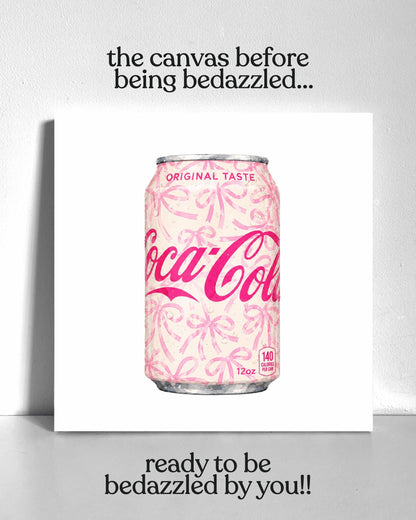 Bow Soda Bedazzle Canvas Kit