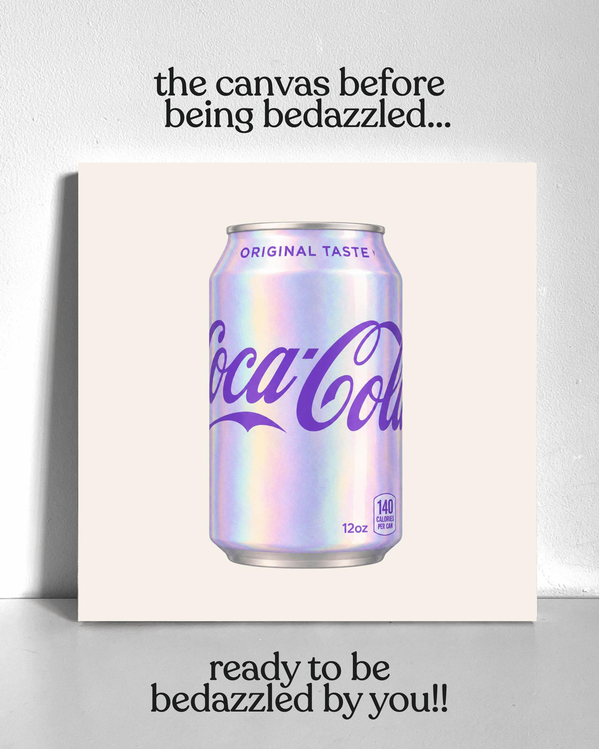 Iridescent Soda Bedazzle Canvas Kit
