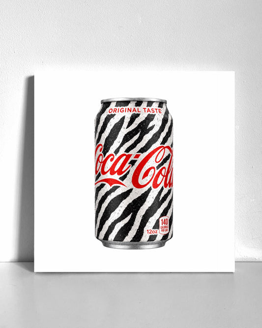 Zebra Soda Bedazzle Canvas Kit