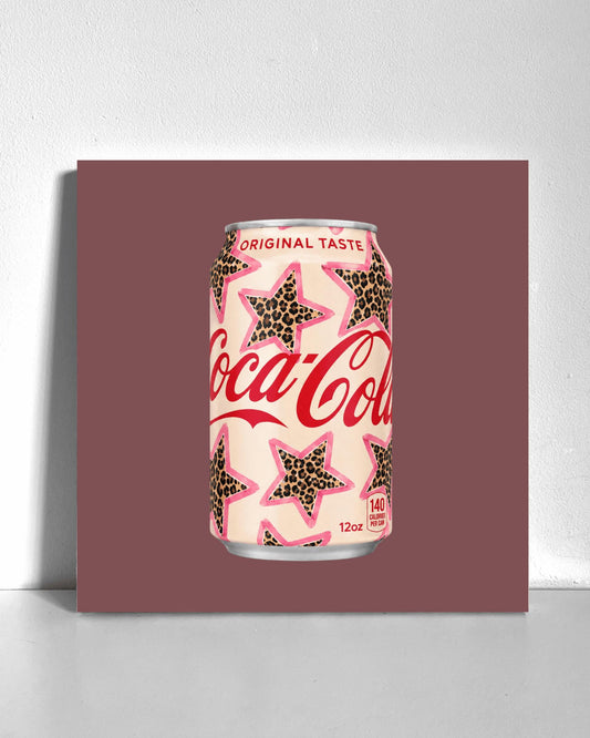 Pink Star Soda Bedazzle Canvas Kit