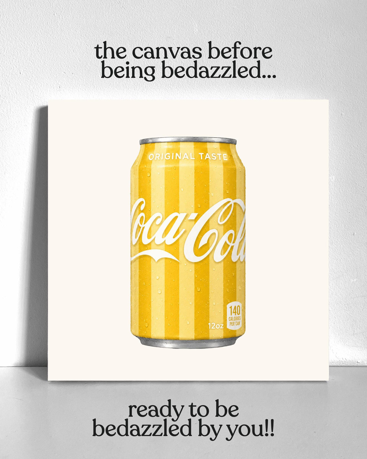 Yellow Soda Bedazzle Canvas Kit