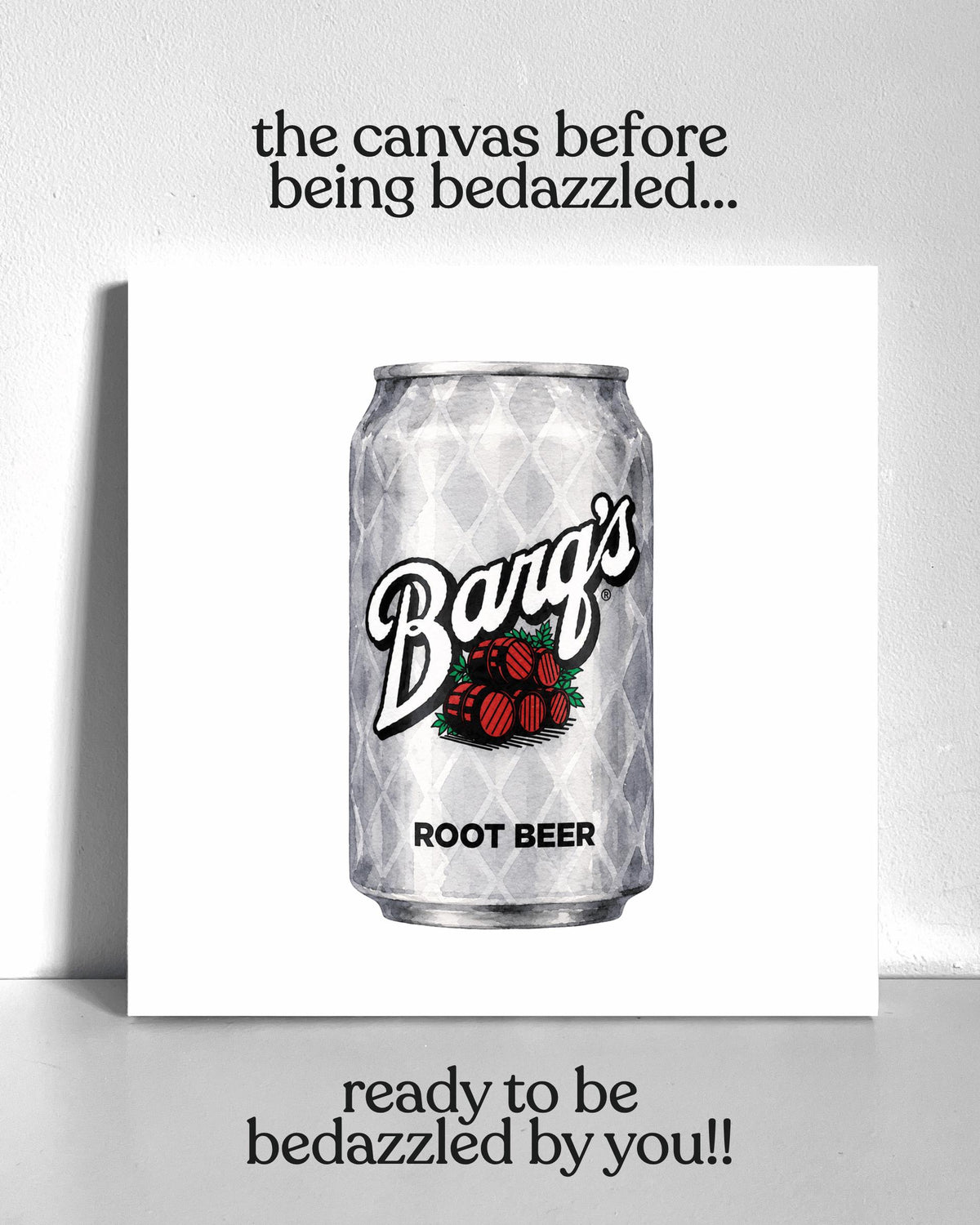 Root Beer Bedazzle Canvas Kit