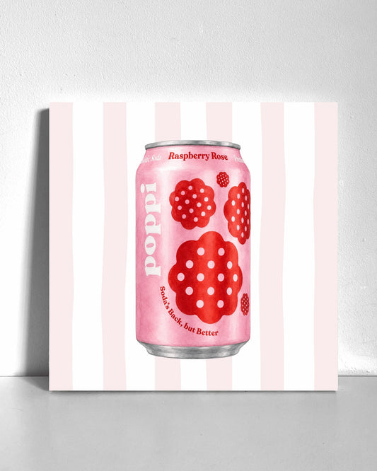 Raspberry Rose Poppi Bedazzle Canvas Kit