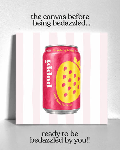 Strawberry Lemon Poppi Bedazzle Canvas Kit