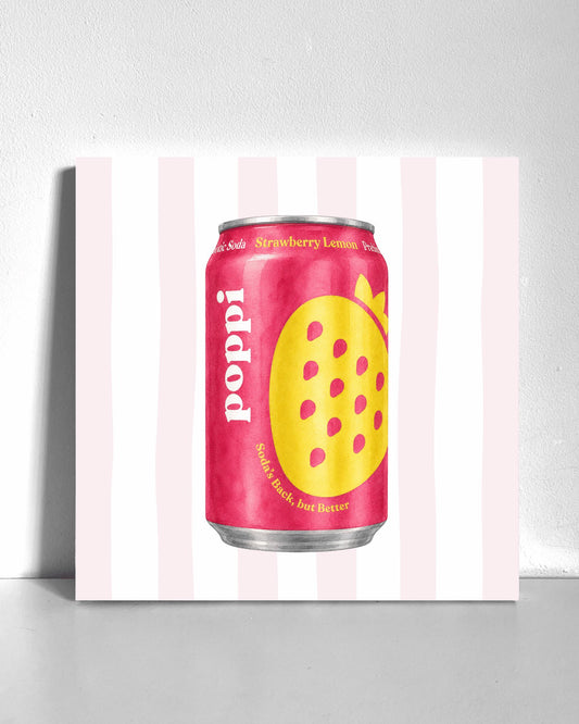 Strawberry Lemon Poppi Bedazzle Canvas Kit