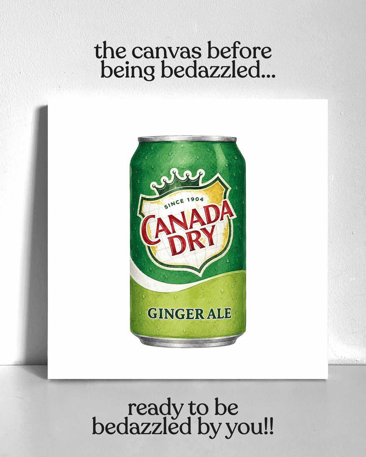 Ginger Ale Bedazzle Canvas Kit