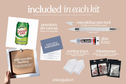 Ginger Ale Bedazzle Canvas Kit