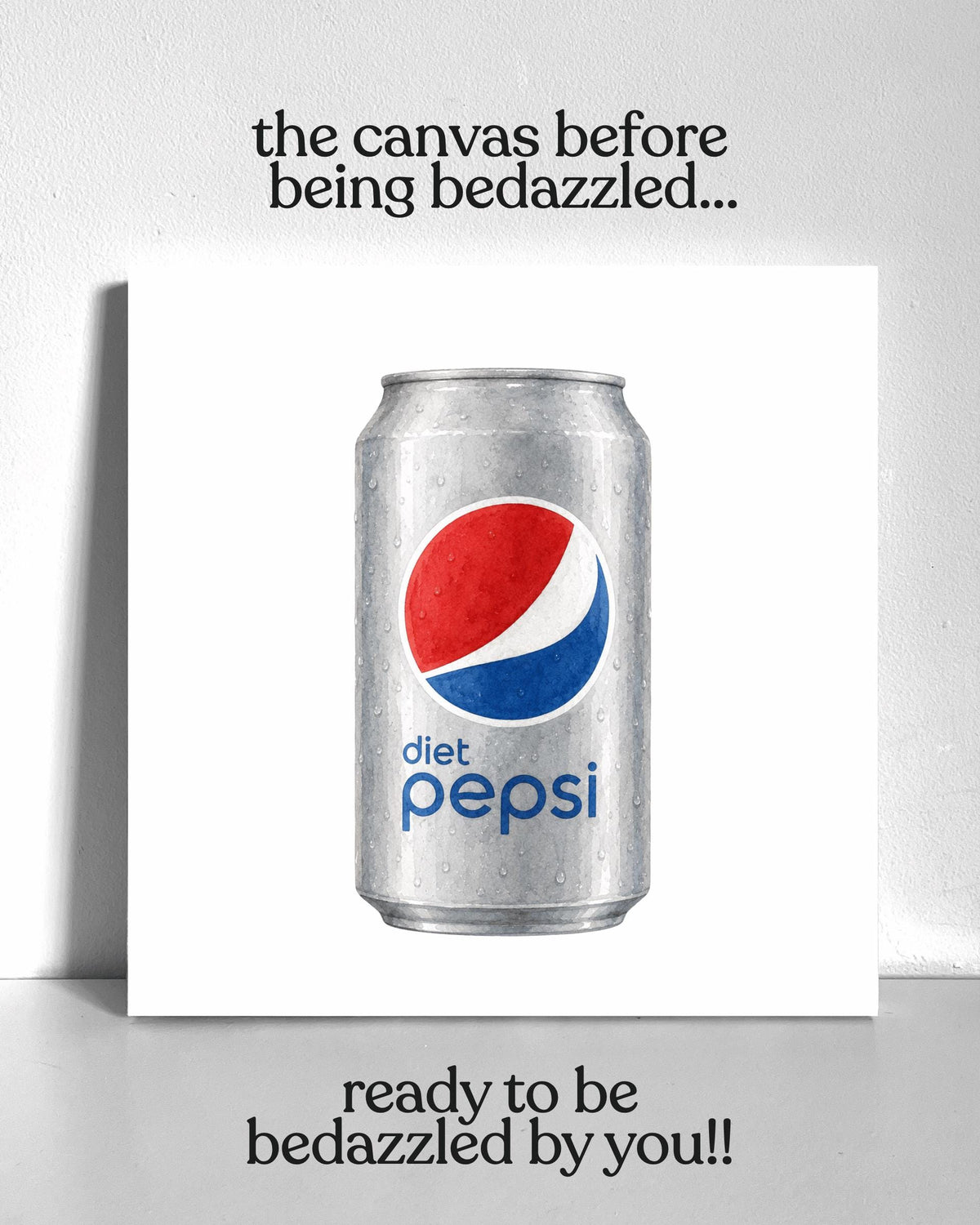 Diet Pop Bedazzle Canvas Kit