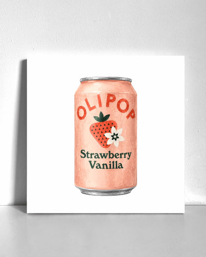 Strawberry Vanilla Olipop Bedazzle Canvas Kit
