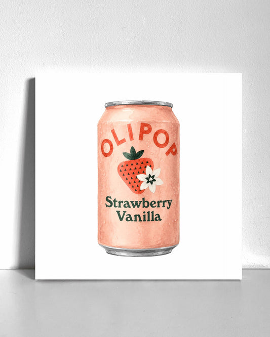 Strawberry Vanilla Olipop Bedazzle Canvas Kit