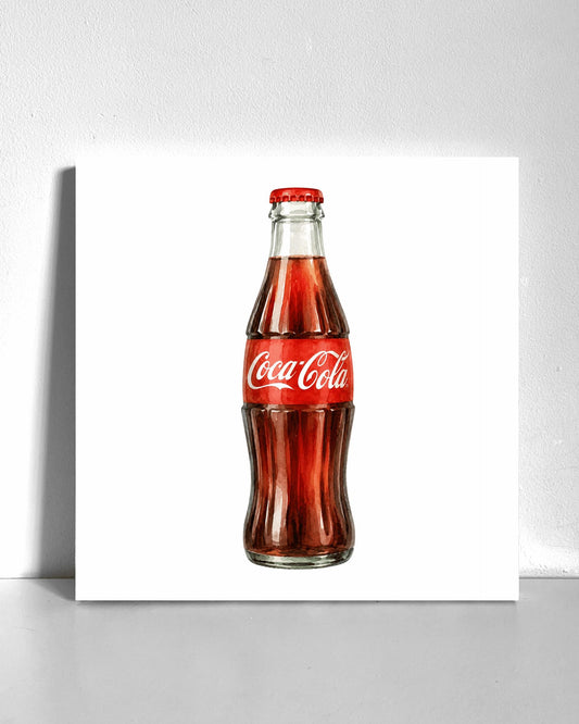 Soda Glass Bottle Bedazzle Canvas Kit