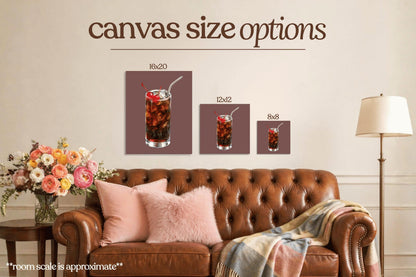 Iced Cherry Soda Bedazzle Canvas Kit