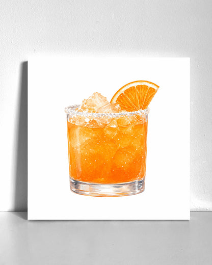 Orange Drink Bedazzle Canvas Kit
