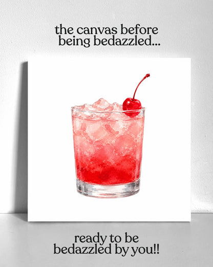 Shirley Temple Drink Bedazzle Canvas Kit