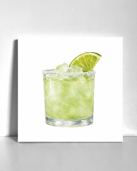 Lime Drink Bedazzle Canvas Kit