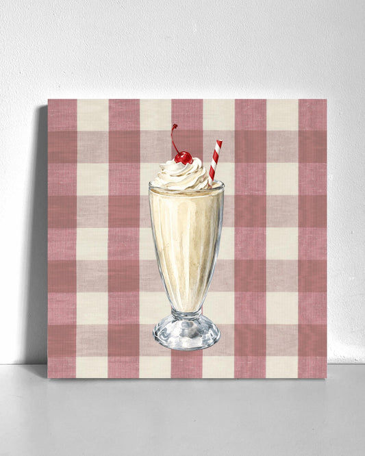 Vintage Milkshake Bedazzle Canvas Kit