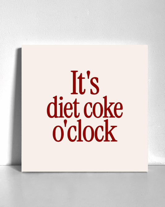 Diet Cola O'Clock Bedazzle Canvas Kit