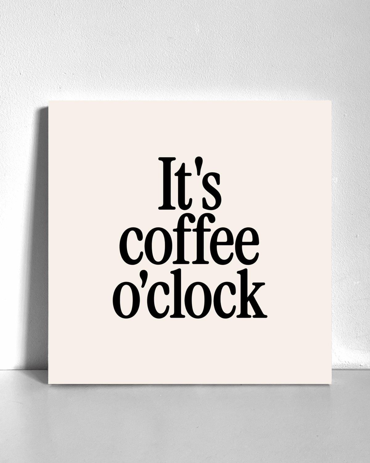 Coffee O'Clock Bedazzle Canvas Kit