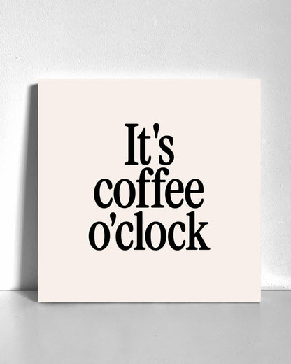 Coffee O'Clock Bedazzle Canvas Kit
