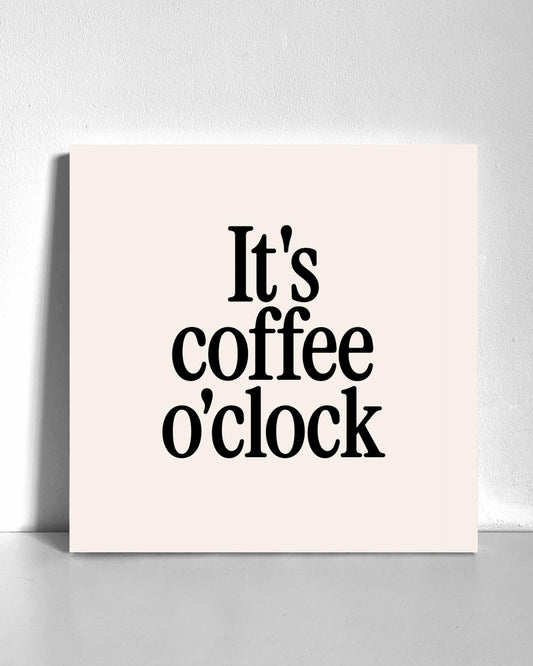 Coffee O'Clock Bedazzle Canvas Kit