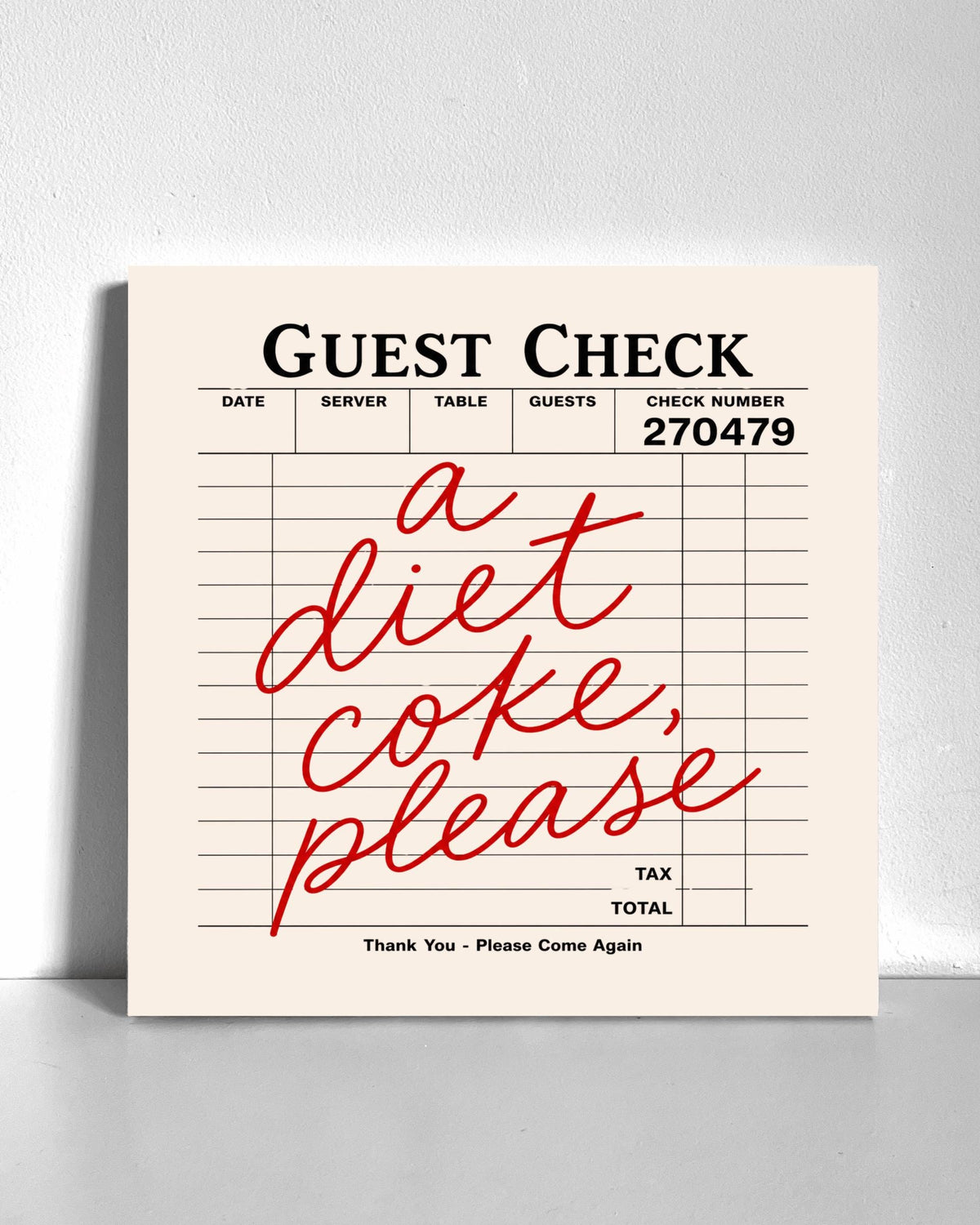 Diet Cola, Please Bedazzle Canvas Kit