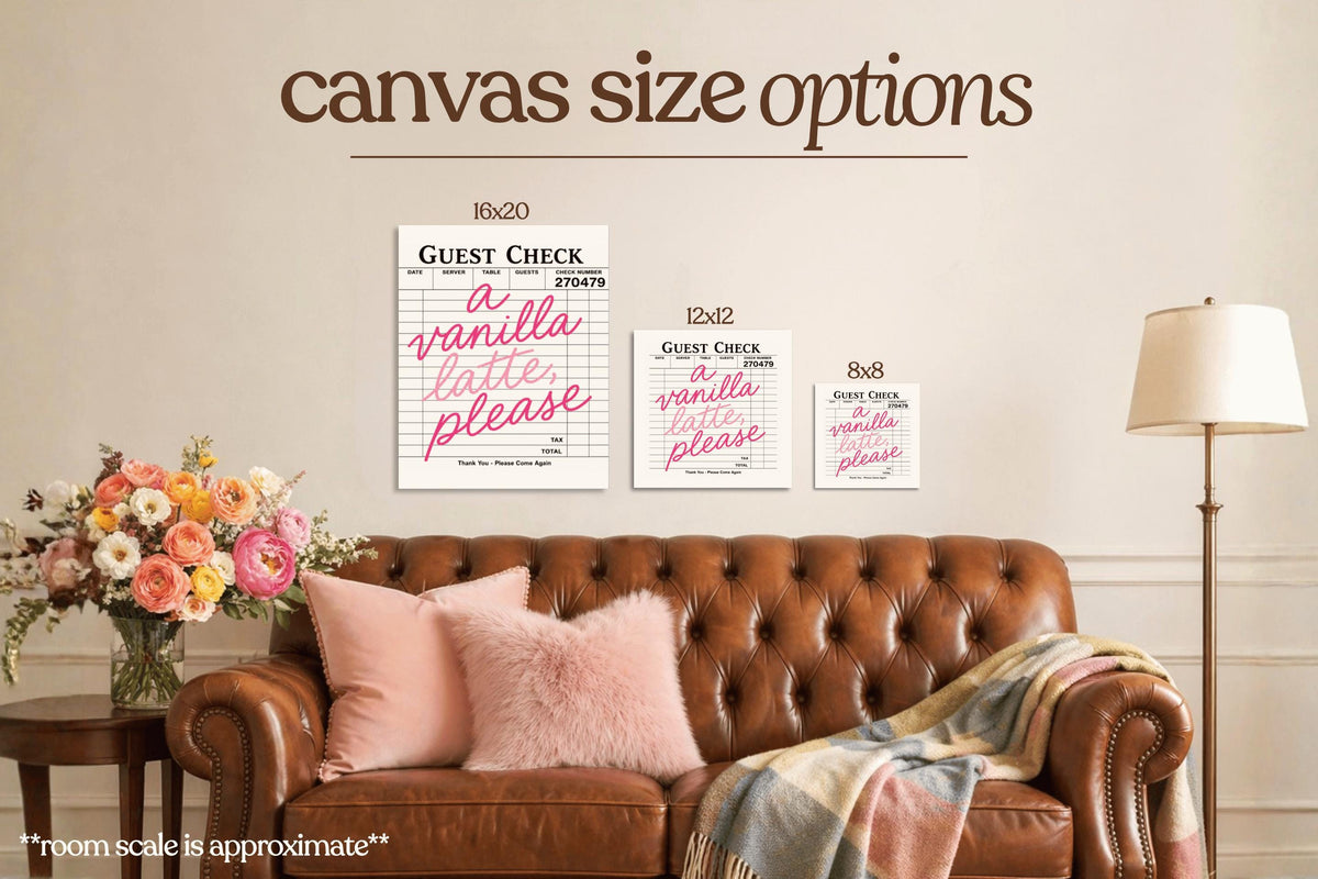 Vanilla Latte, Please Bedazzle Canvas Kit