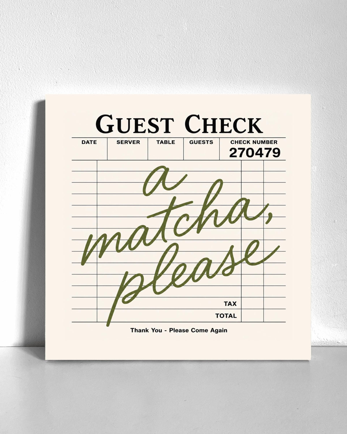 Matcha, Please Bedazzle Canvas Kit