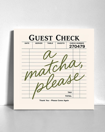 Matcha, Please Bedazzle Canvas Kit