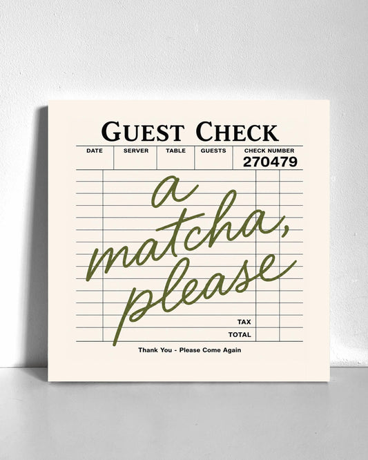 Matcha, Please Bedazzle Canvas Kit