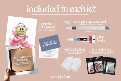 Mona Meme Bedazzle Canvas Kit
