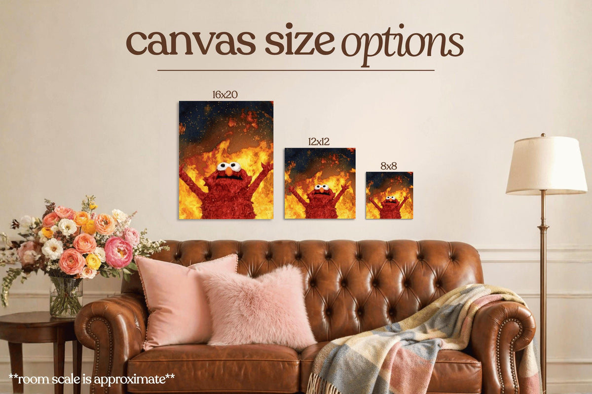 Fire Meme Bedazzle Canvas Kit