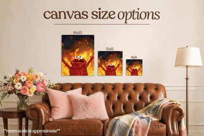 Fire Meme Bedazzle Canvas Kit