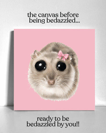 Sad Hamster Meme Bedazzle Canvas Kit