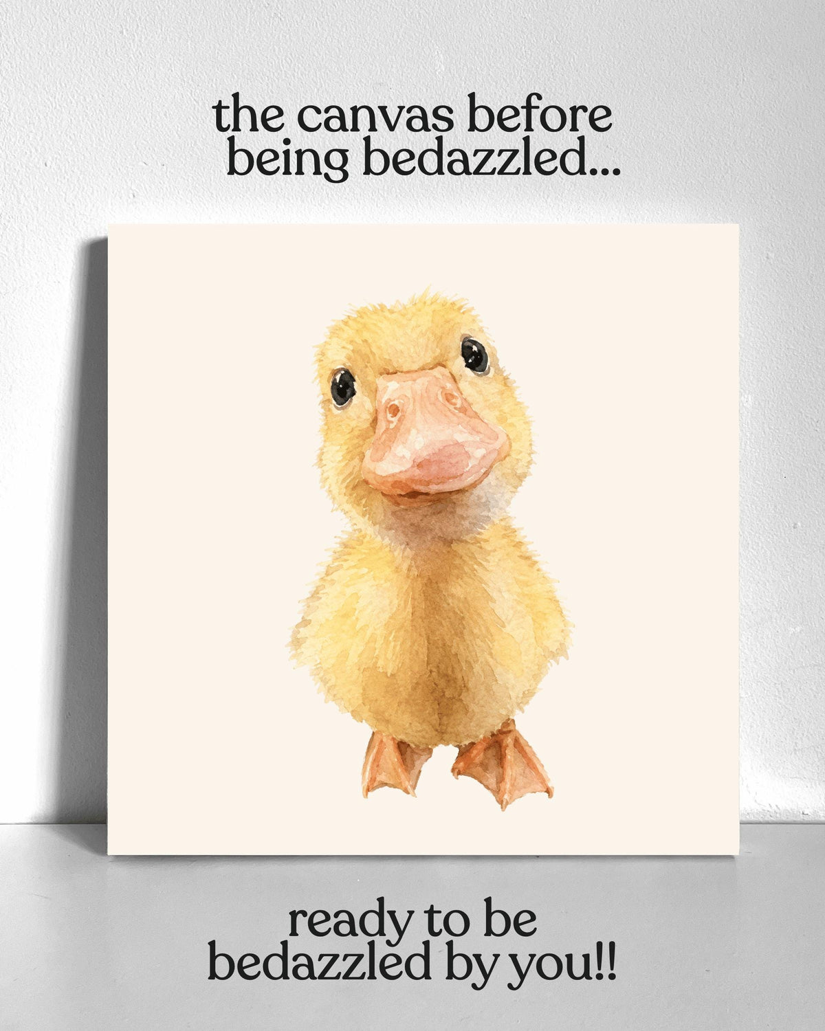 Baby Duck Bedazzle Canvas Kit